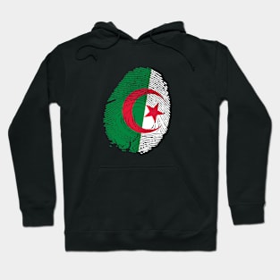 Flag of algeria fingerprint Hoodie